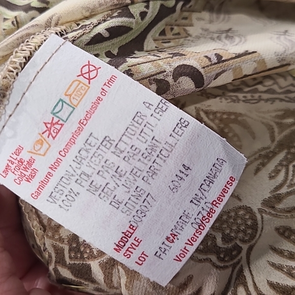 Vintage Joseph Ribkoff sheer shirt jacket large - Picture 9 of 9